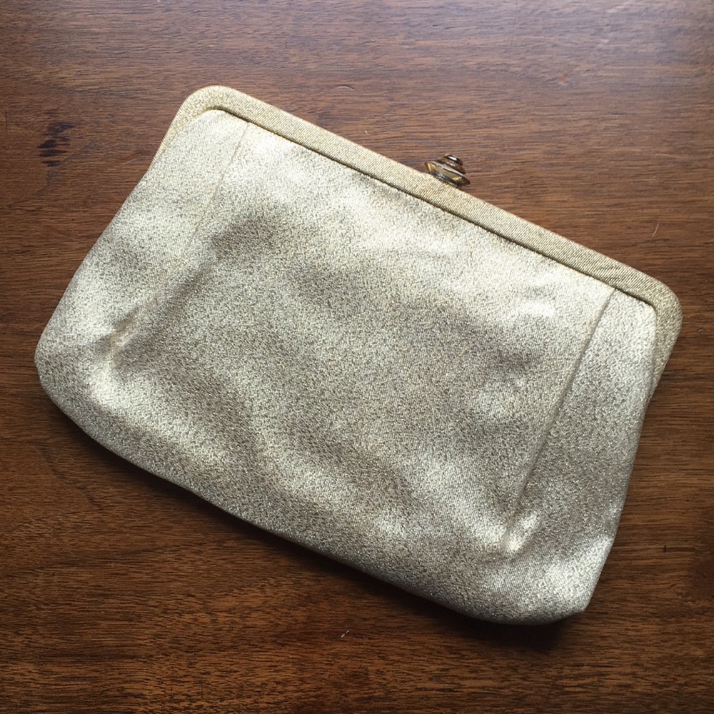 Vintage gold clutch
